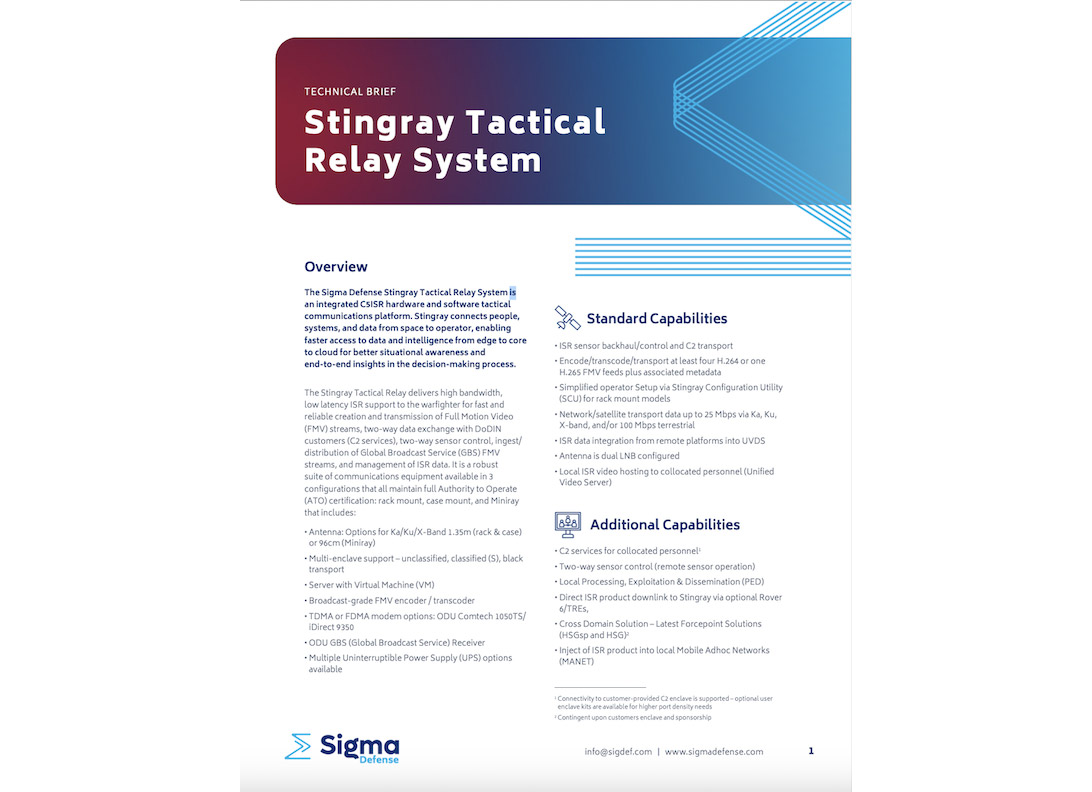 Stingray Solution Brief cover