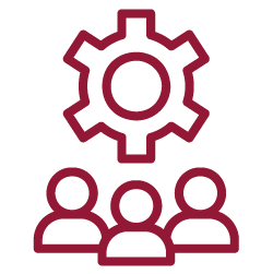 gear with people icon
